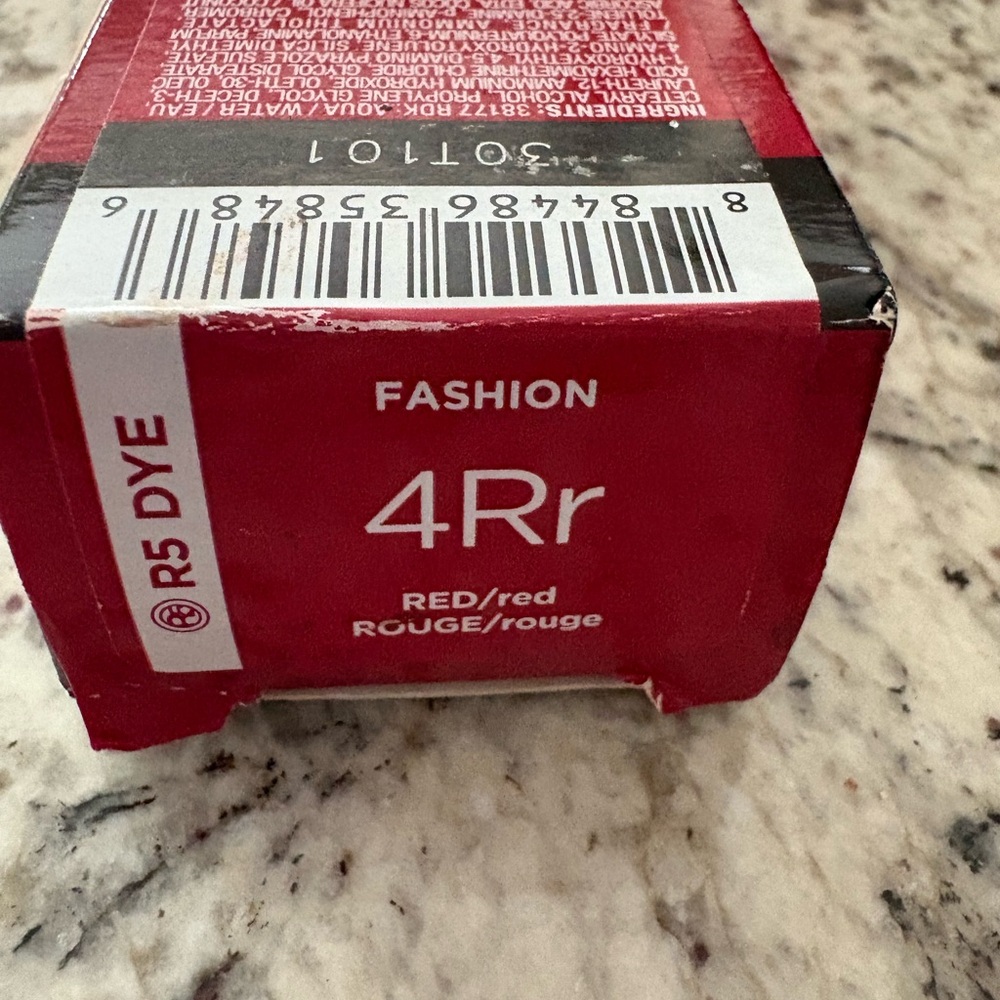 Redken color fusion 4Rr Fashion R5 Red Hair Dye